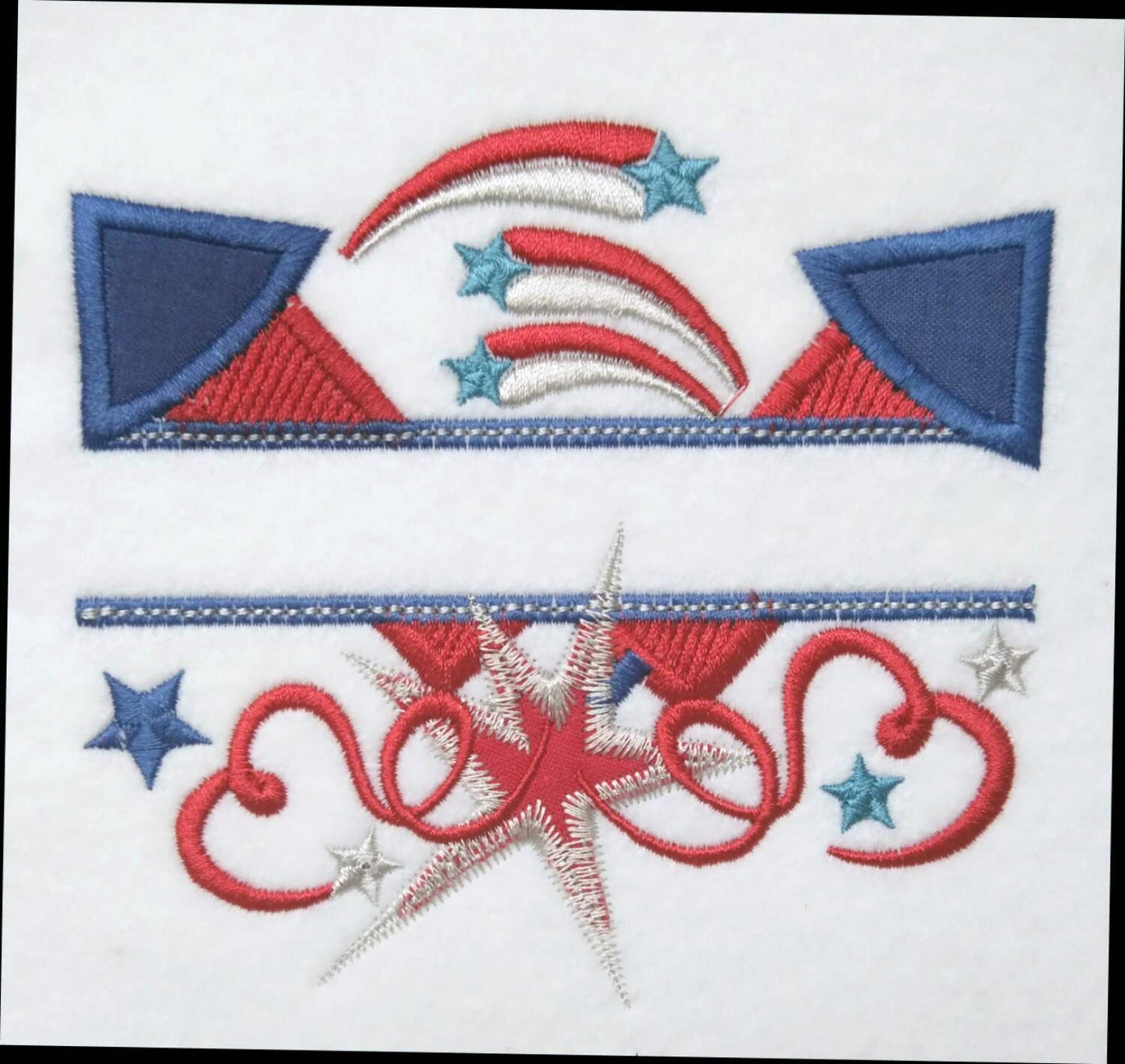 Split Firecracker Machine Embroidery 5.5" 6" 7" 5" | PES DST JEF | Artapli