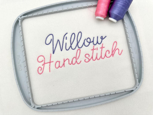 Hand Stitch Effect Font Soft Touch