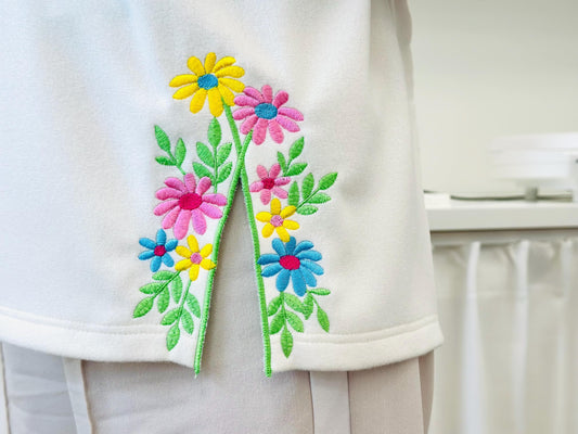 Floral Split Side Seam