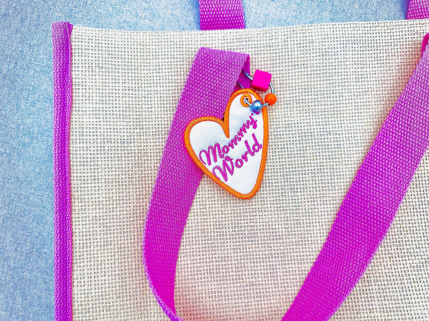 Lovely Heart Bag Tag Charm