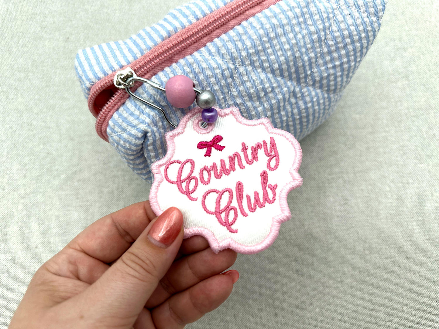 Country Chic Bag Tag Charm Set