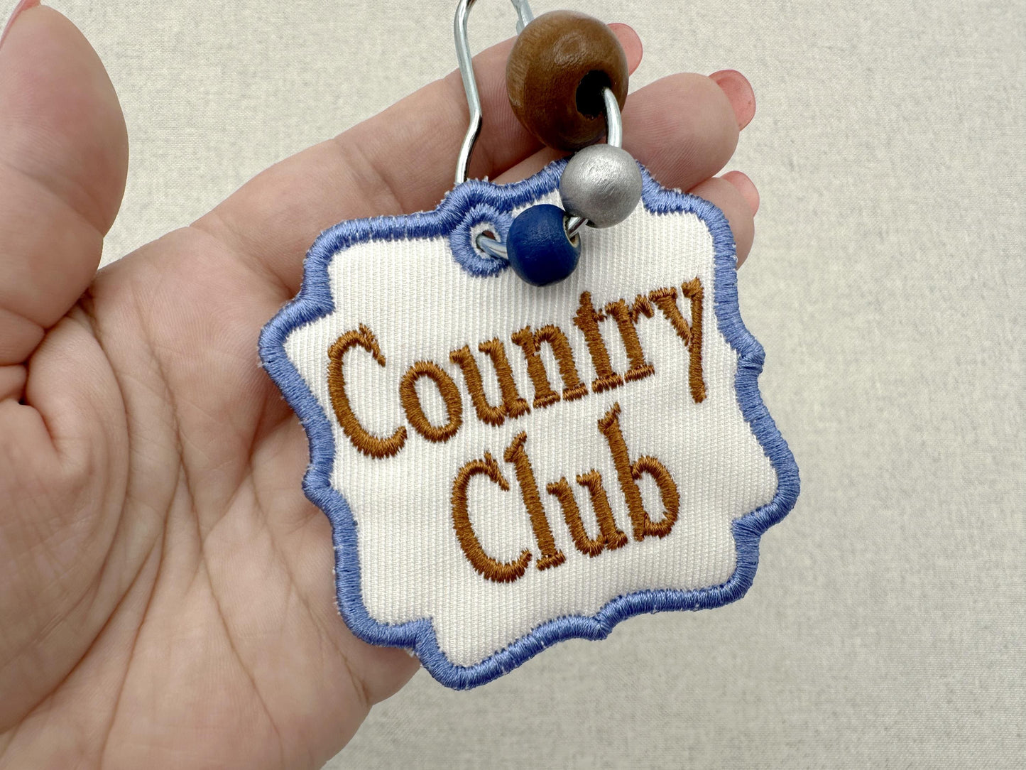 Country Club Bag Tag Charm Set