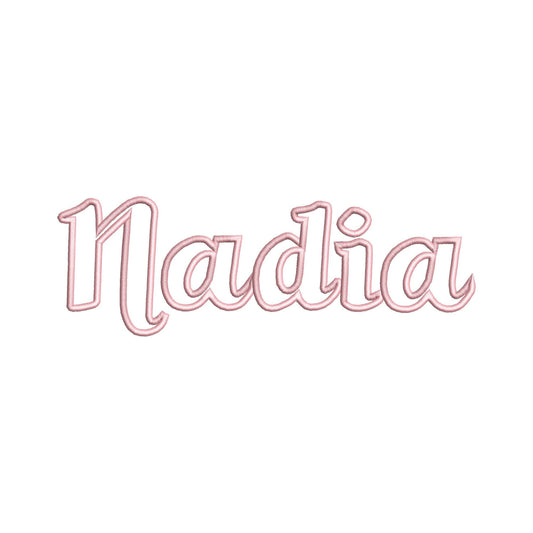 Applique Font Nadia