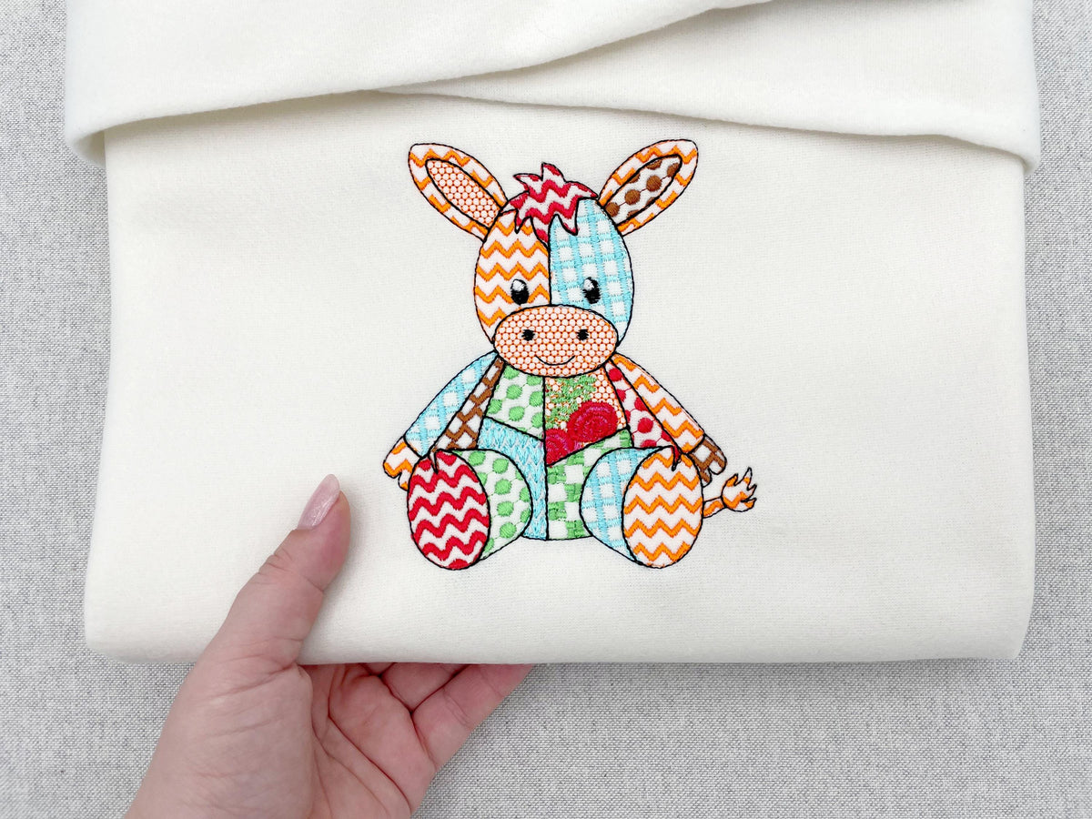 Burrito de juguete patchwork bonito