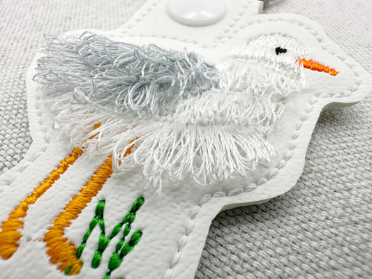Möwe mit Fransen, Schlüsselanhänger