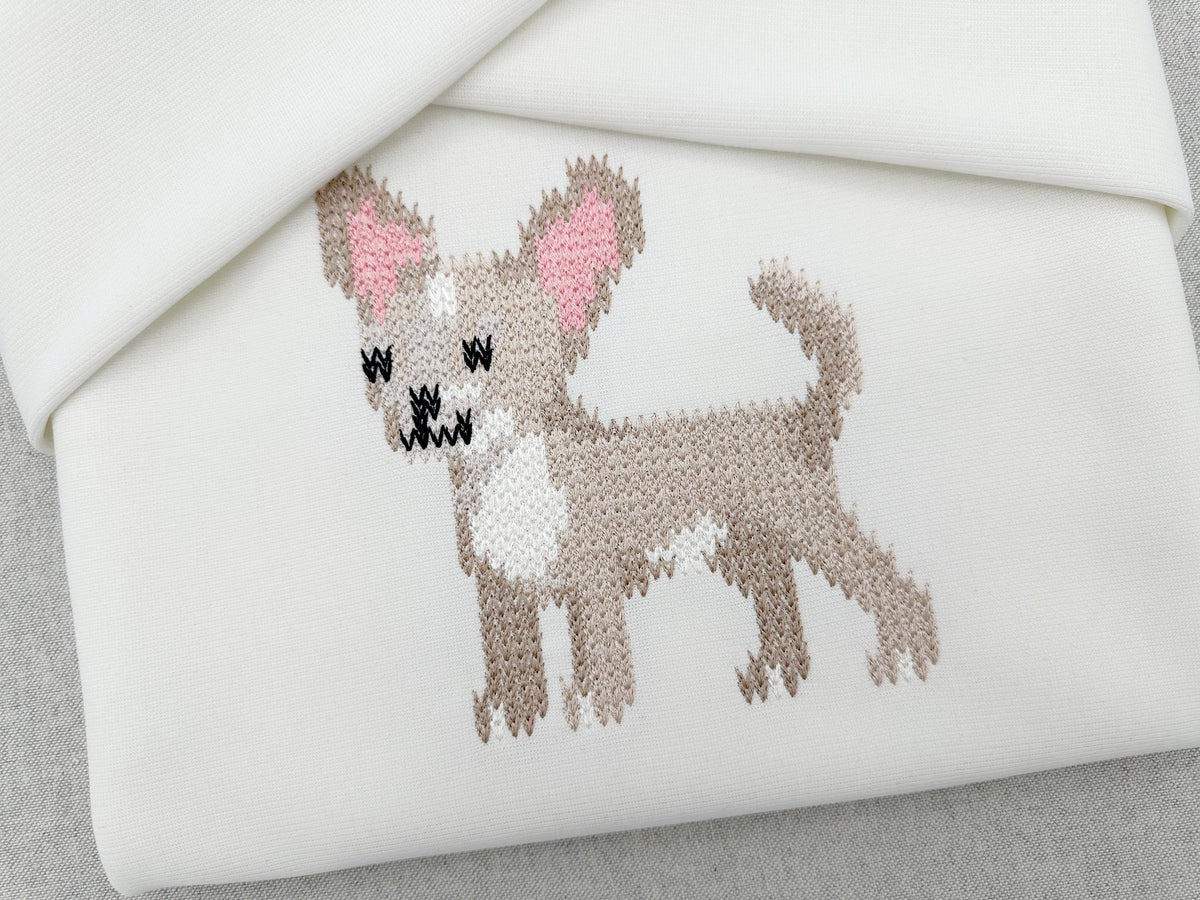 Chihuahua Knit Stitch – machine embroidery design by Artapli, photo 11