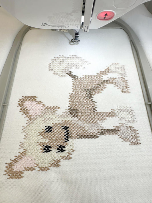 Chinese Crested Knit Stitch – machine embroidery design by Artapli, photo 2