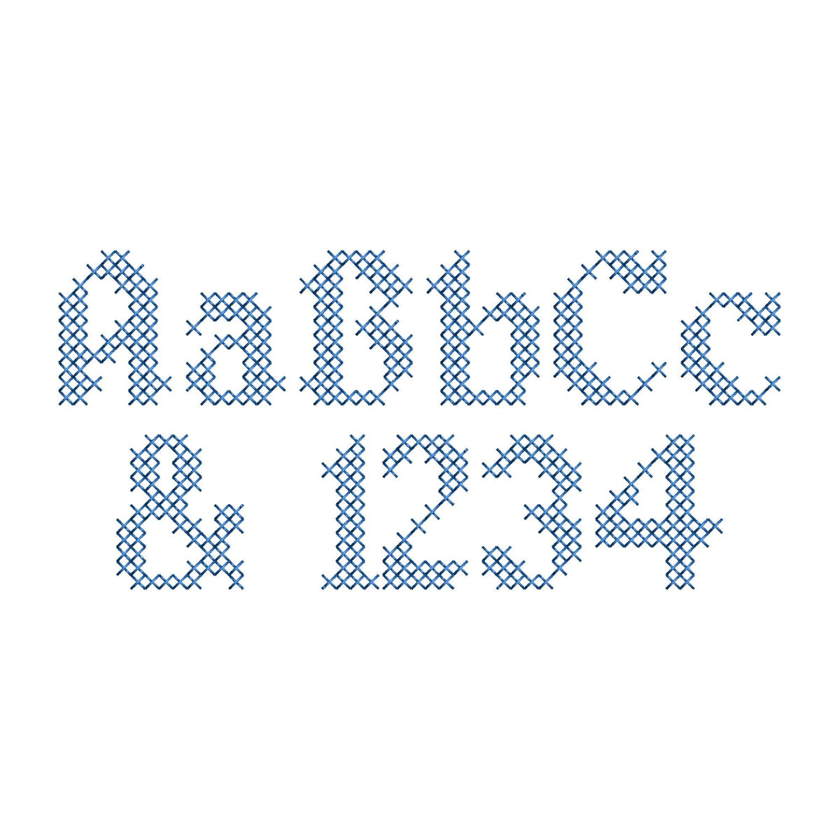 Old English Cross Stitch Font – machine embroidery font by Artapli, photo 9