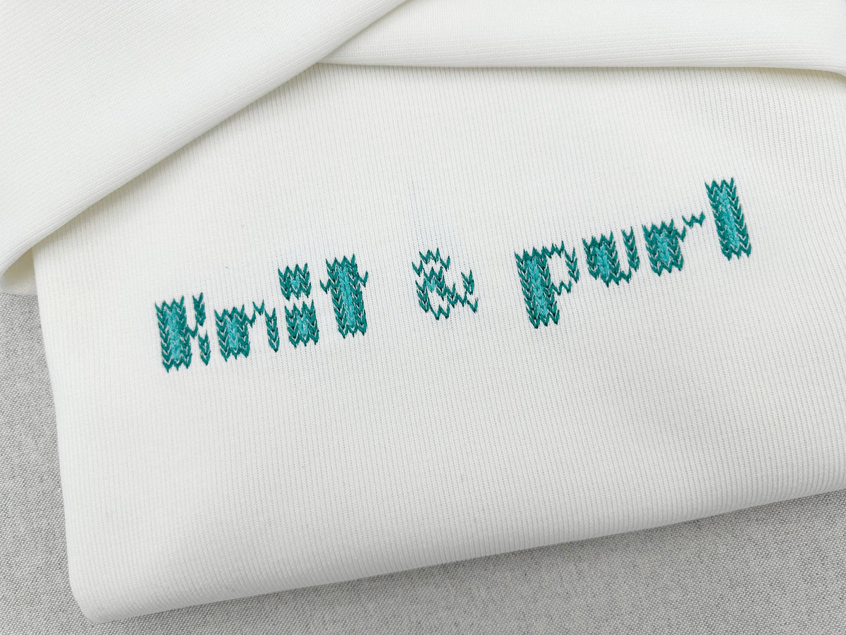 Bold Duo Knit Font – machine embroidery font by Artapli, photo 11