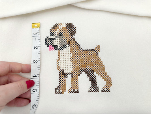 Cross Stitch Boxer Puppy – machine embroidery design by Artapli, photo 2