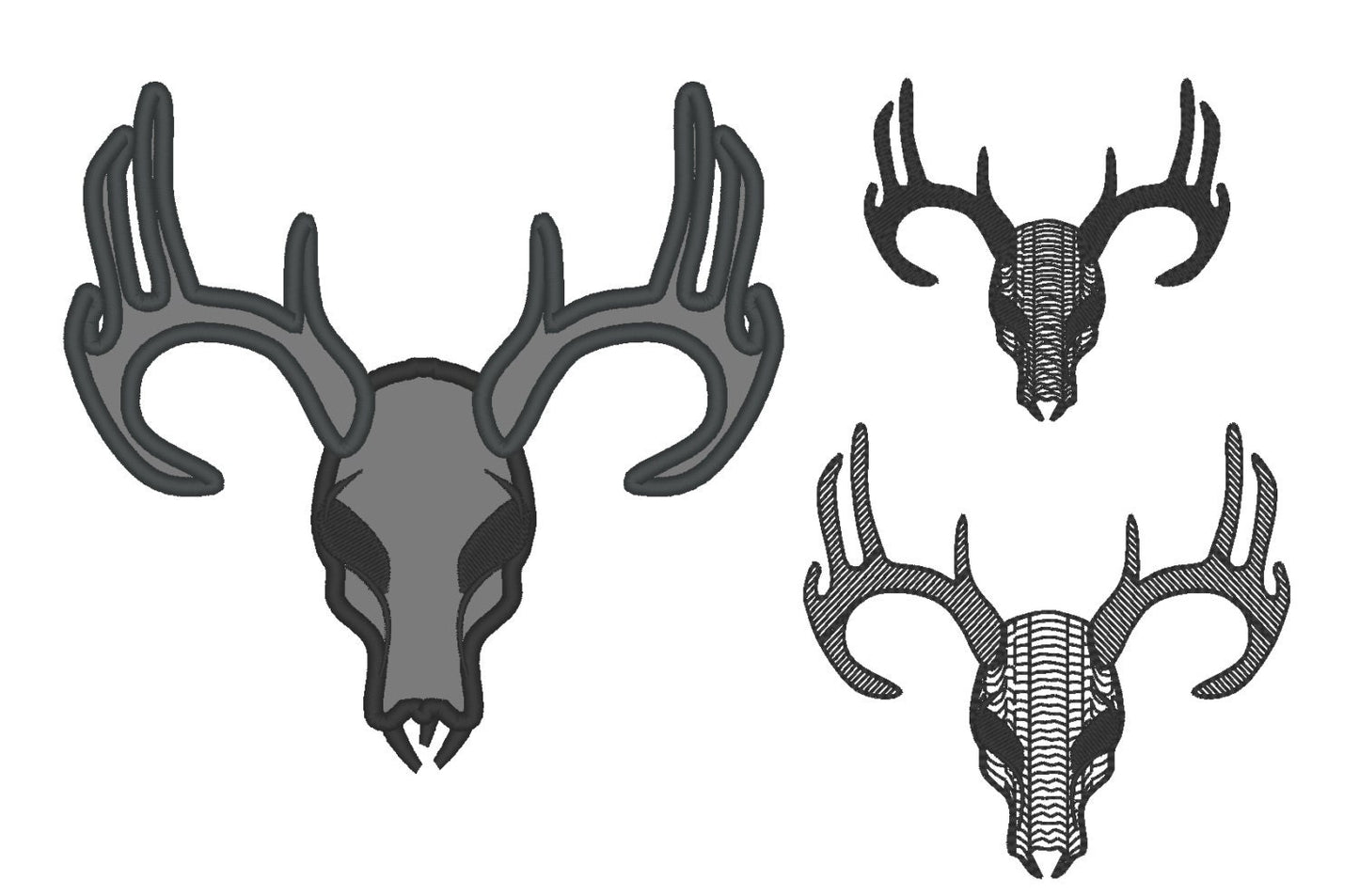 Deer Buck Skull Antlers - image 1