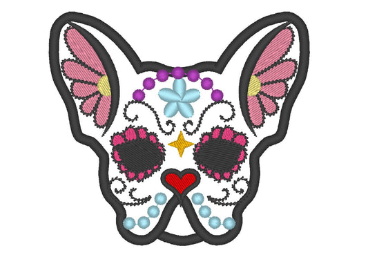 French Bulldog Sugar Skull