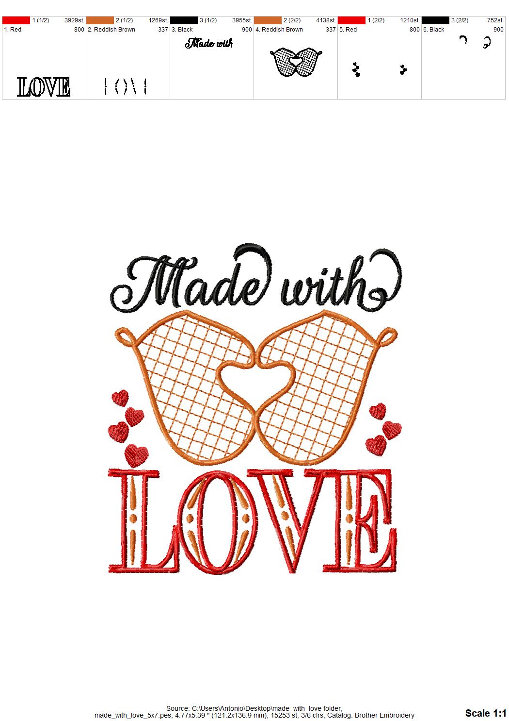 Made with Love Kitchen Saying