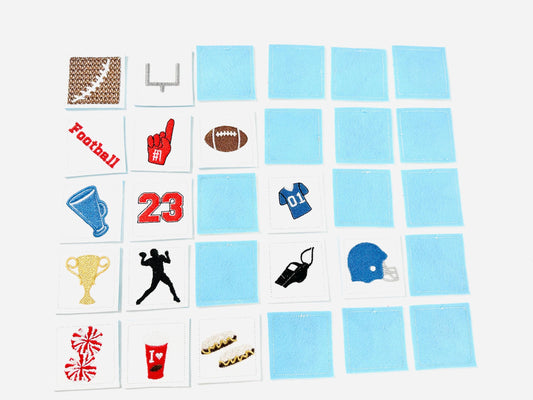 Memory Game Football In-the-Hoop Embroidery Design