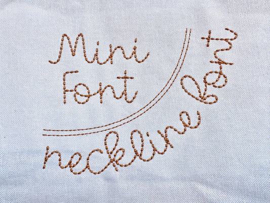 Sweetcake Script Font Bean Stitch Embroidery Design