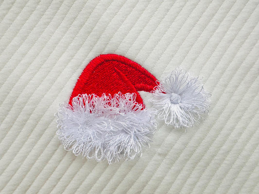 Mini Santa Hat Chenille Embroidery Design