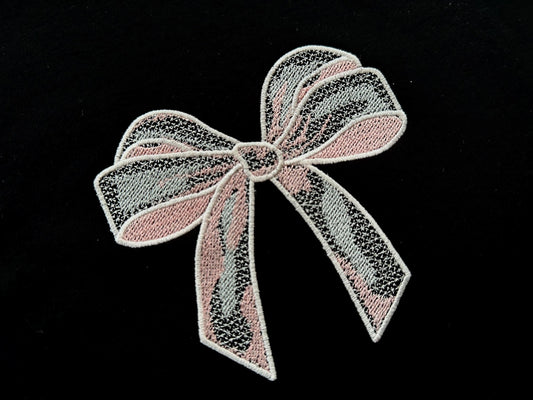 Light Stitch Lace Effect Bow In-the-Hoop Embroidery Design