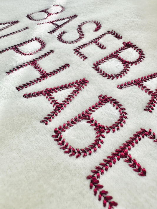 Baseball Block Collegiate In-the-Hoop Embroidery Design