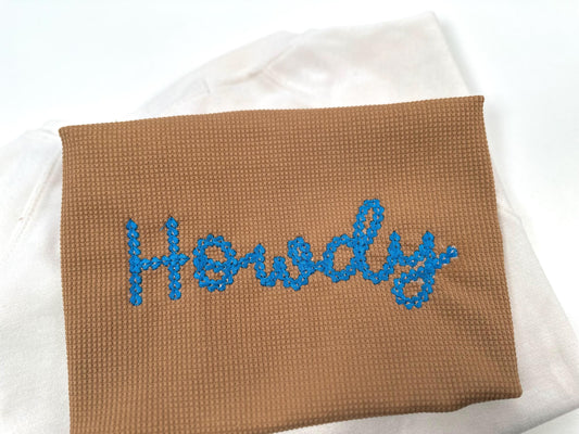 Extra Bold Handwritten Chain Font Embroidery Design
