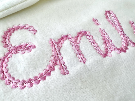 Cookie Extra Bold Chain Handwritten Font Embroidery Design