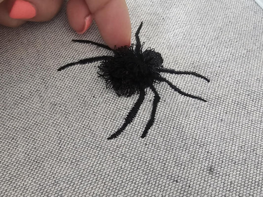 Fringed Spider Chenille Embroidery Design