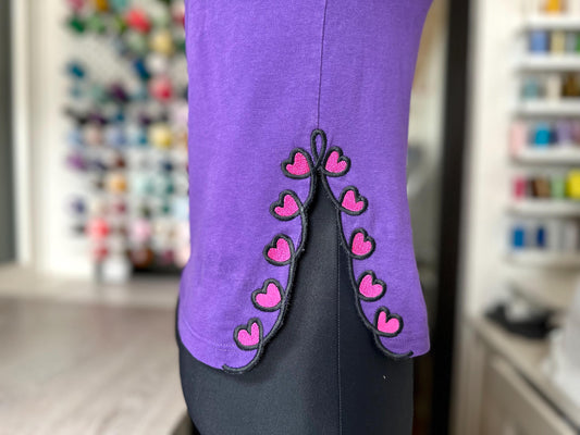 Heart Split Side Seam In-the-Hoop Embroidery Design