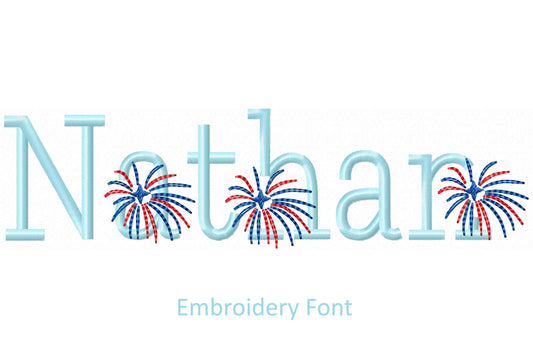 Fireworks Cat In-the-Hoop Embroidery Design