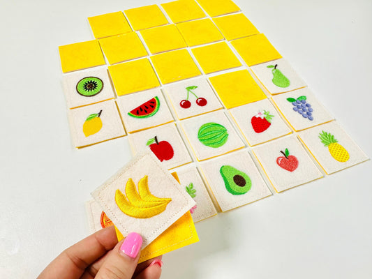 Memory Game Fruits In-the-Hoop Embroidery Design