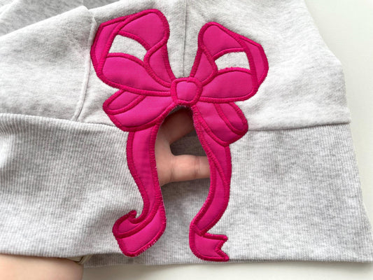 Curl Heirloom Bow Applique Embroidery Design