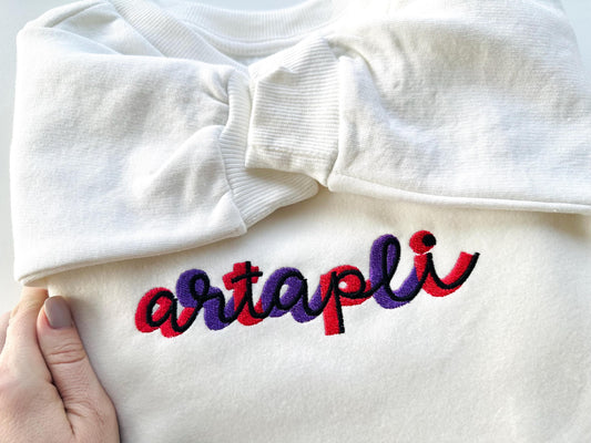 Wide Handwritten Script Shadow In-the-Hoop Embroidery Design