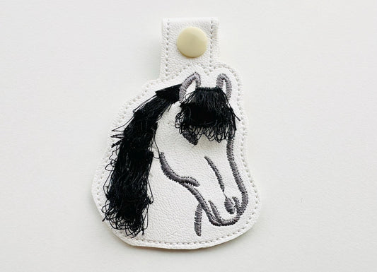 Horse Fringe In-the-Hoop Embroidery Design