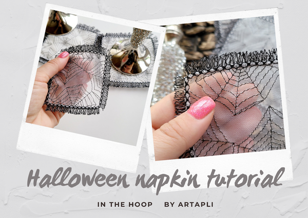 Halloween Napkin in the hoop
