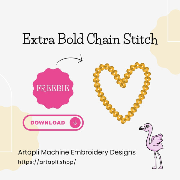 Extra Bold Chain Stitch