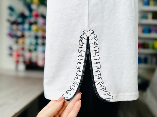 Ruffle Split Side Seam In-the-Hoop Embroidery Design