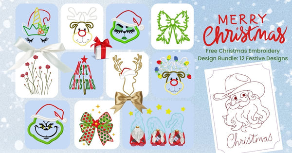 Free Christmas Bundle – 12 Festive Designs
