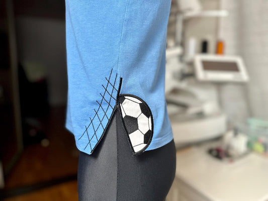 Soccer Ball Applique Embroidery Design