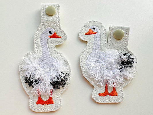 Fringed Geese Fringe Embroidery Design