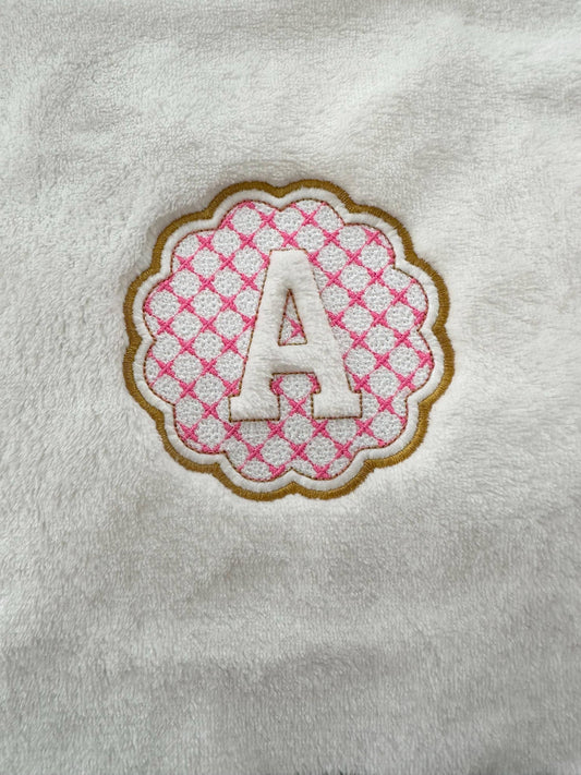 Embossed Classy Monogram Standard Embroidery Design