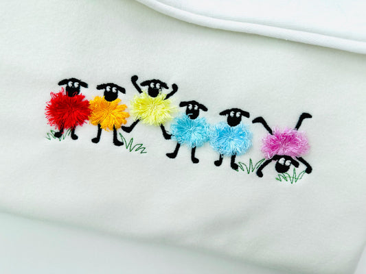 Fringed Bunny Chenille Embroidery Design