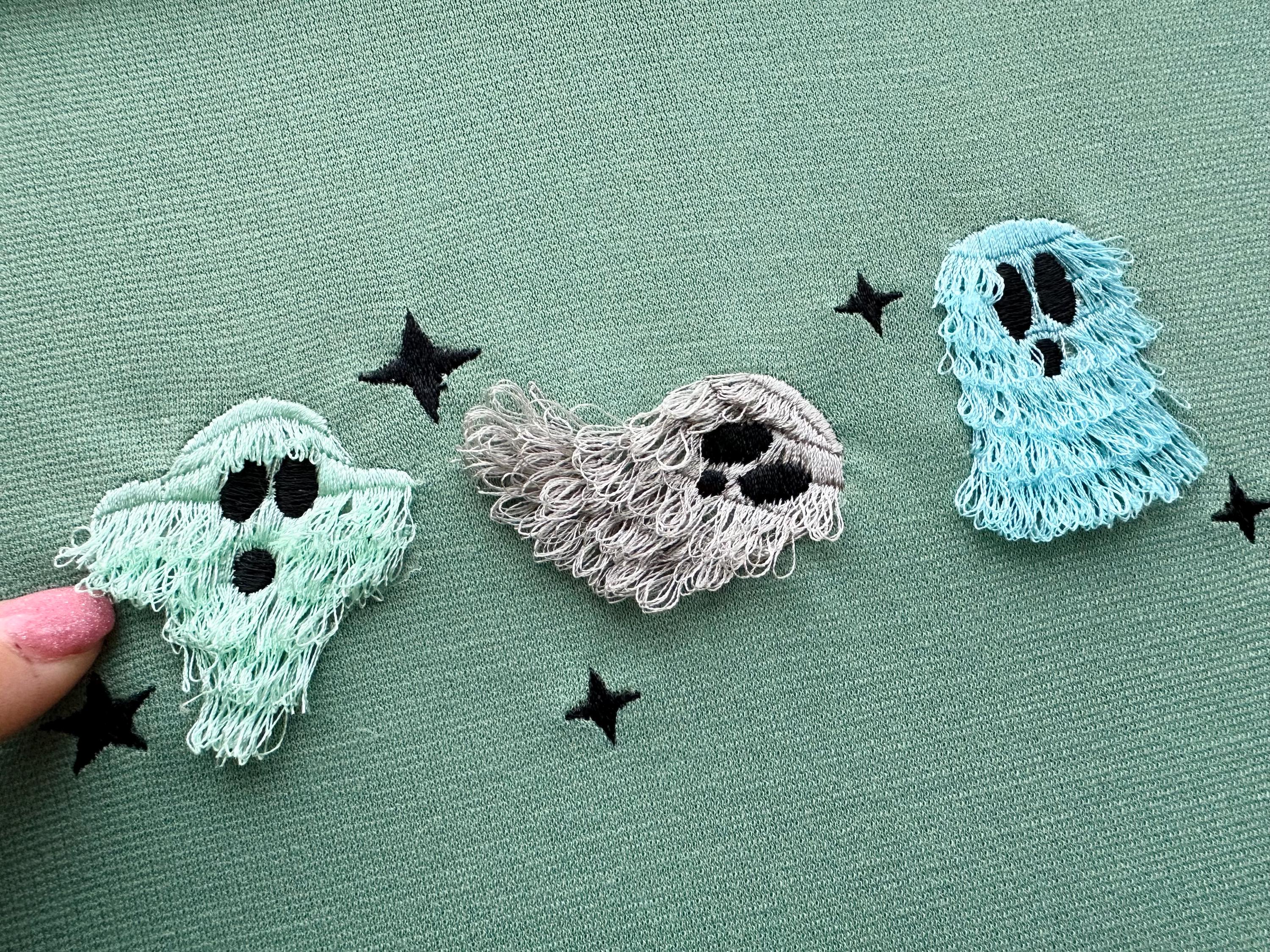 Fringed Ghost Chenille Embroidery Design – Artapli designs