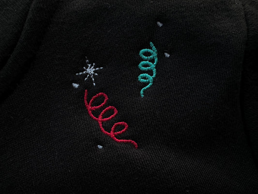 Festive Party Confetti Standard Embroidery Design