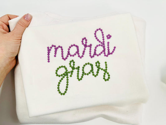 Pearl Stitch Font Standard Embroidery Design
