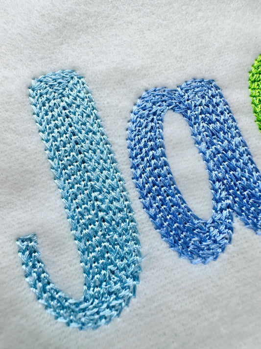 Light Fill Chain Font Chain Embroidery Design
