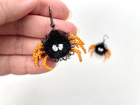 Spooky Spider Fringe Embroidery Design