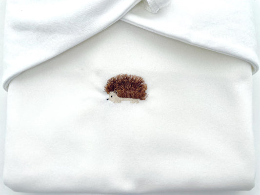 Fringed Hedgehog Chenille Embroidery Design