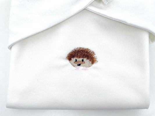 Little Fluffy Hedgehog Dan Chenille Embroidery Design