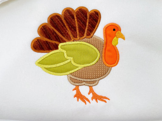 Fall Turkey Daniel Applique Embroidery Design