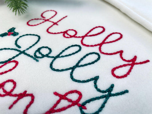 Butterscript Hand Stitch Effect Font Embroidery Design