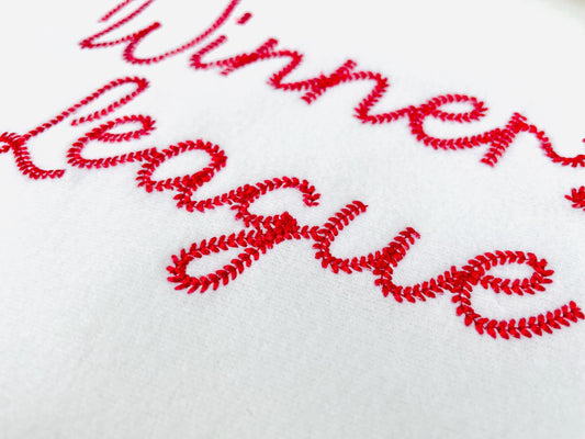Best Winners Baseball Font Standard Embroidery Design