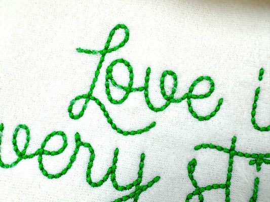 Hand Stitch Effect Standard Embroidery Design